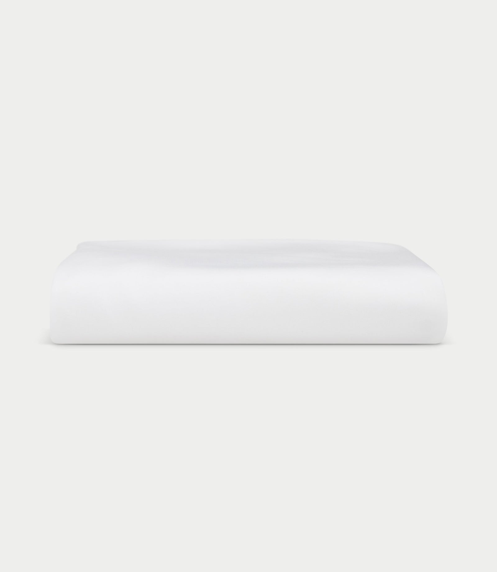 White fitted sheet folded with white background 