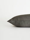 Charcoal travel pillowcase with white background |Color:Charcoal