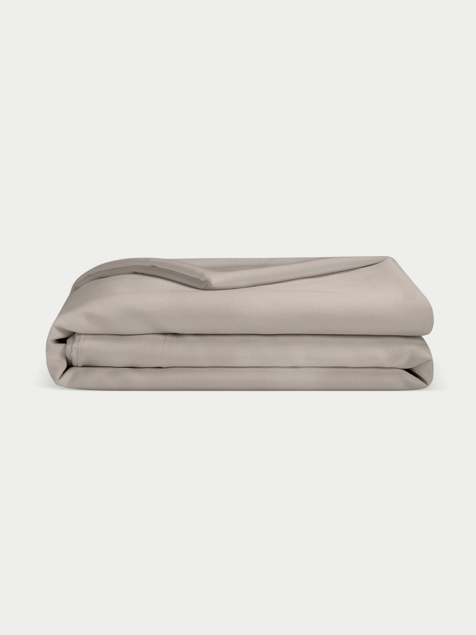 Dove Grey duvet cover folded with white background