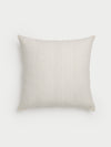 Cozy Earth striped throw pillow with plain white background |Color:Ecru|Size:26" x 26"