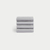 Harbor Mist Waffle Cloths neatly folded. The photo was taken with a white background. |Color:Harbor Mist