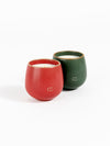 Gather and Solstice candles with plain background