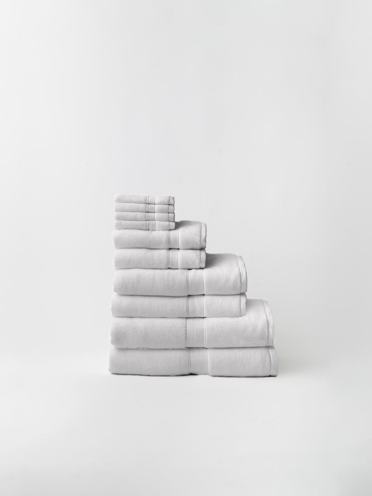 Complete luxe bath bundle folded with white background 