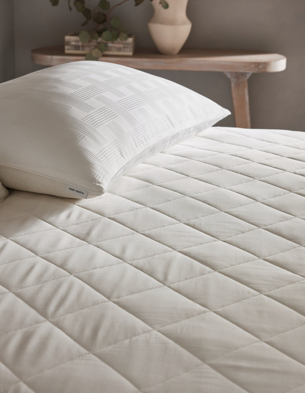 Cooling Bamboo Mattress Pad Cozy Earth