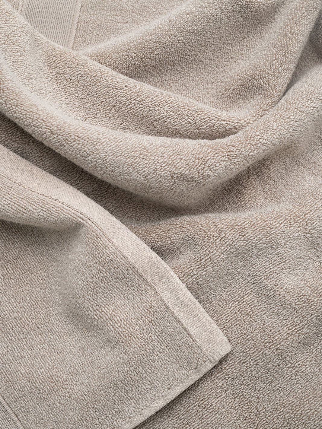 Close up of sand luxe towel 
