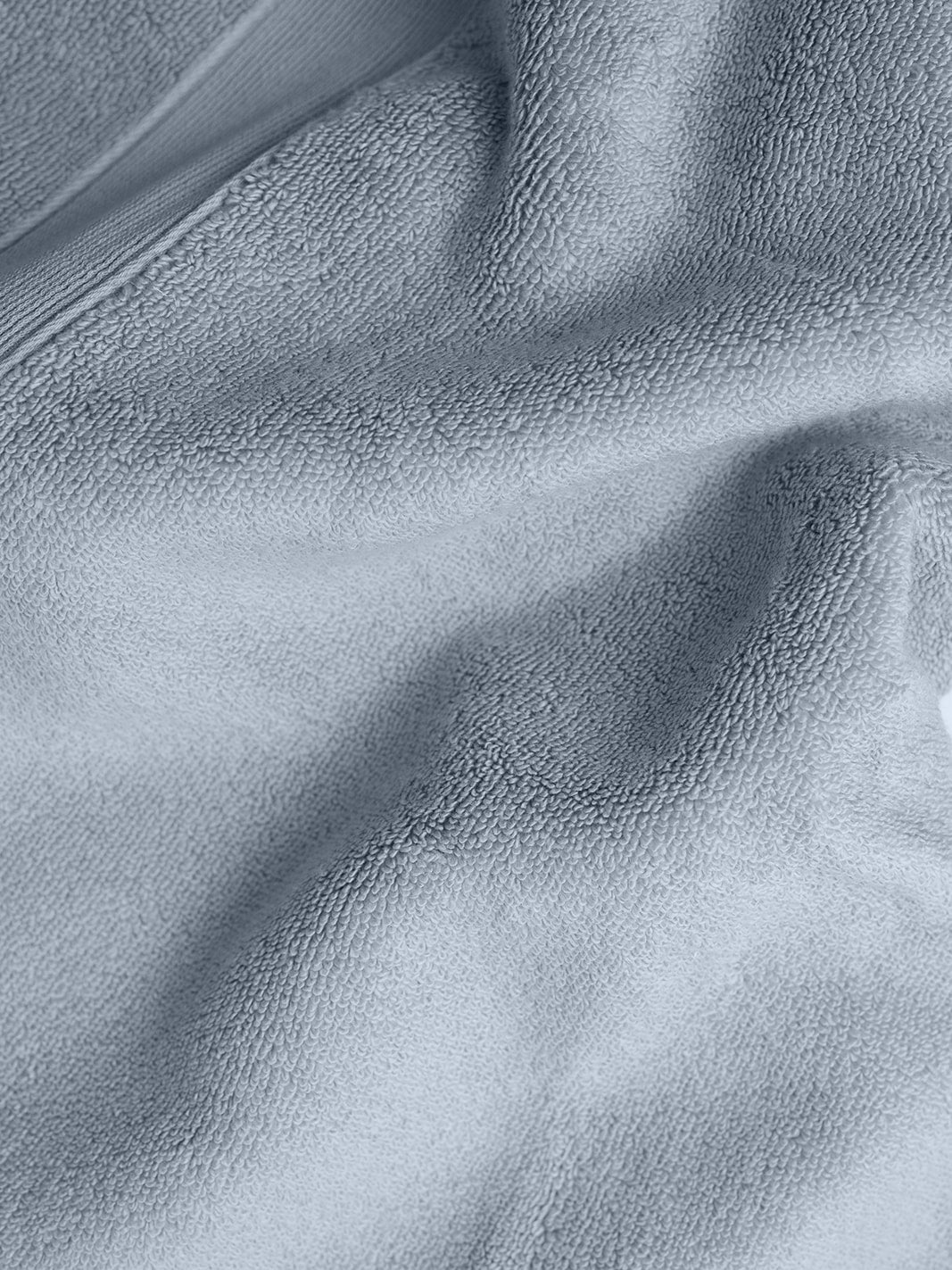 Close up of harbor mist luxe bath towel 