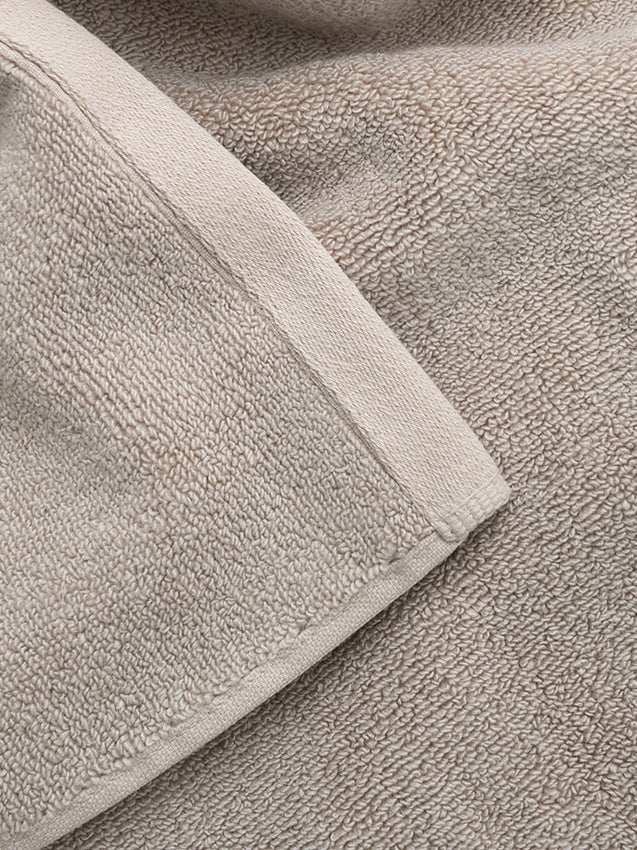 Close up of sand luxe towel 