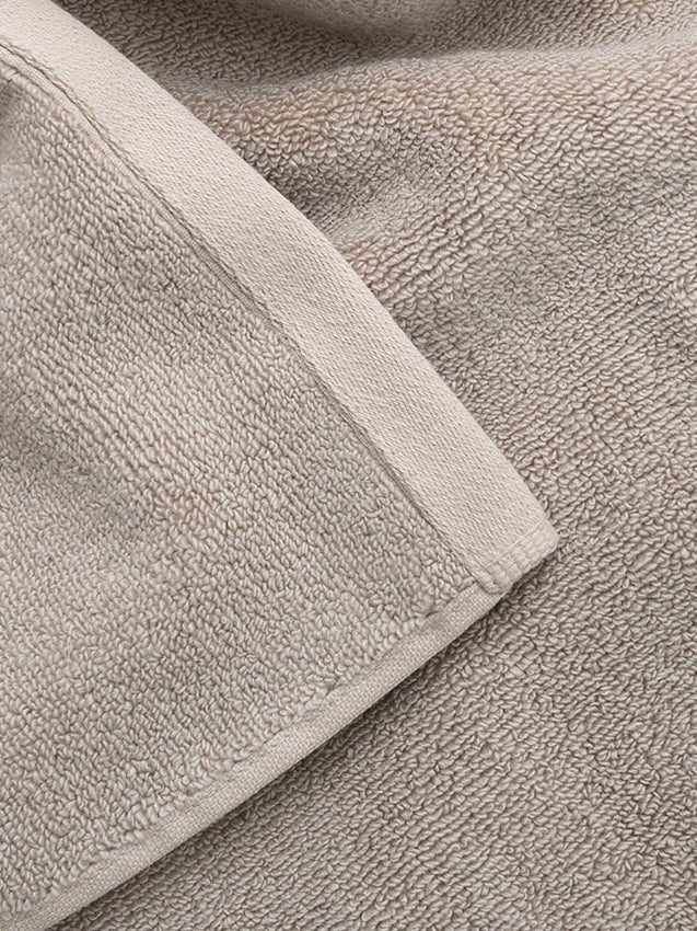 Close up of sand luxe towel