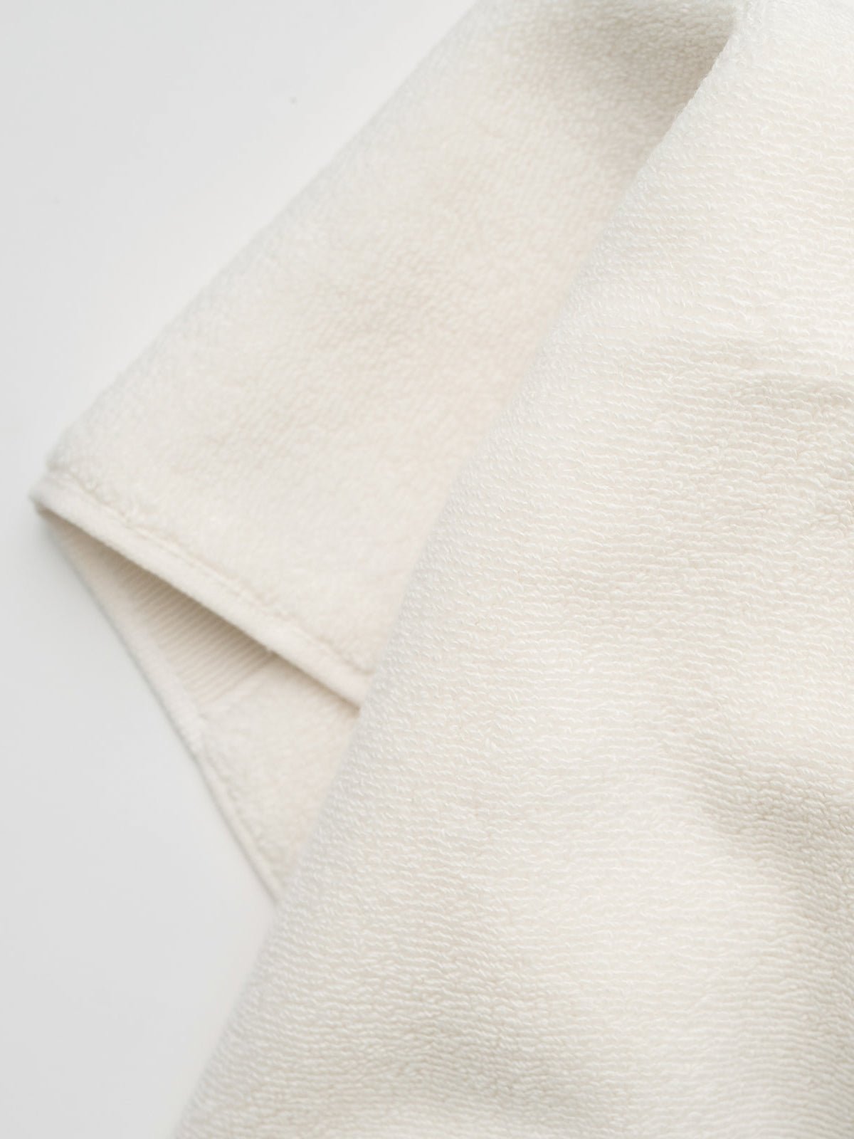 Close up of seashell luxe bath towel 