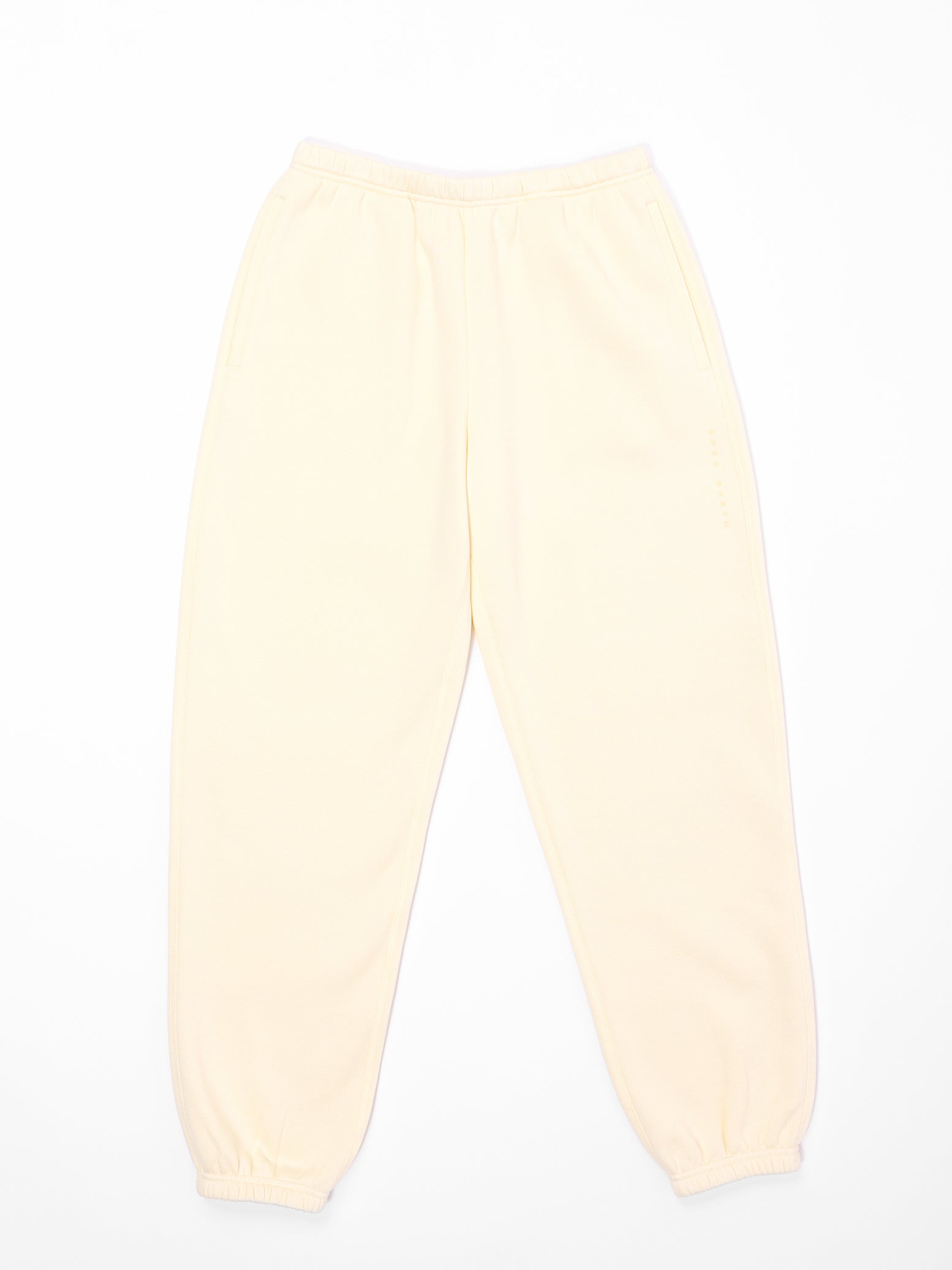 Flat lay of lemonade cityscape sweats