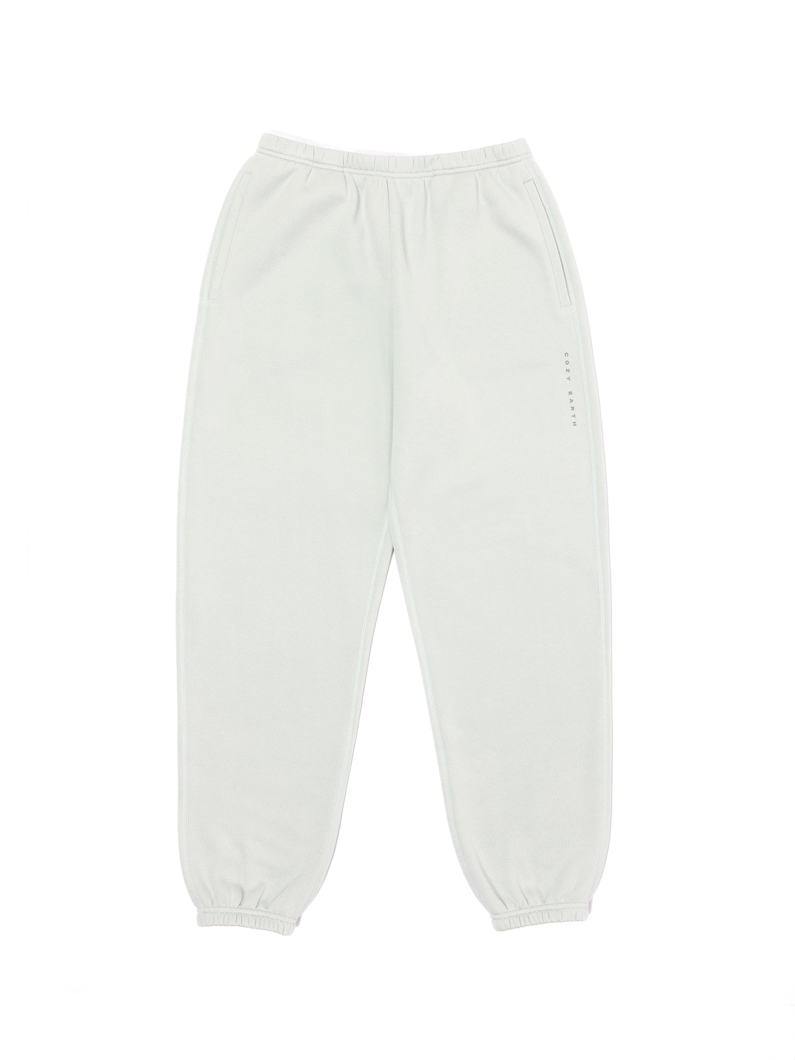 Arctic CityScape Joggers. The Joggers are laying flat over a white background. 