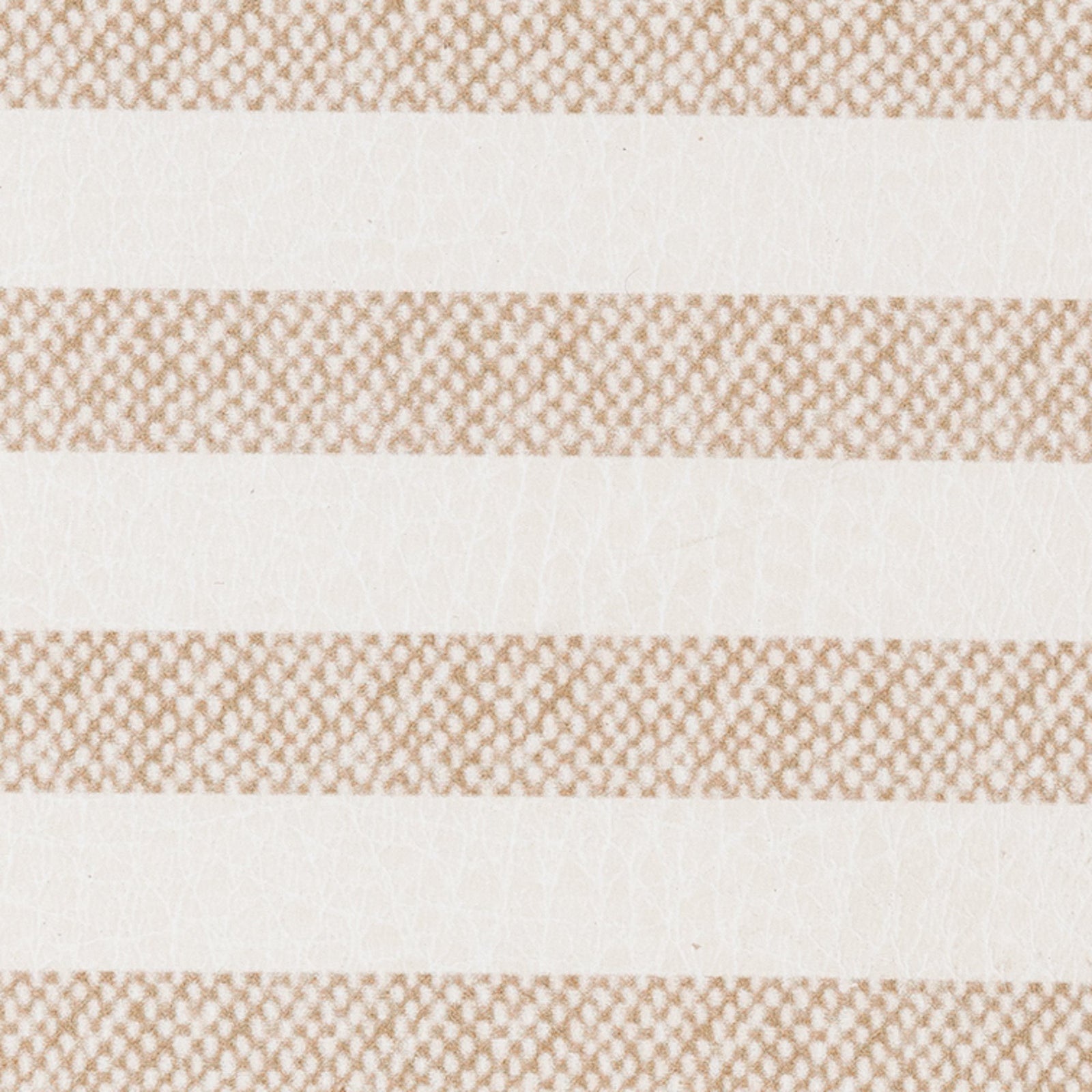 The Gathre Wholesale Floor Cushion features beige and white horizontal stripes with a textured pattern—beige stripes have a dotted look, while the white ones are solid and slightly textured.