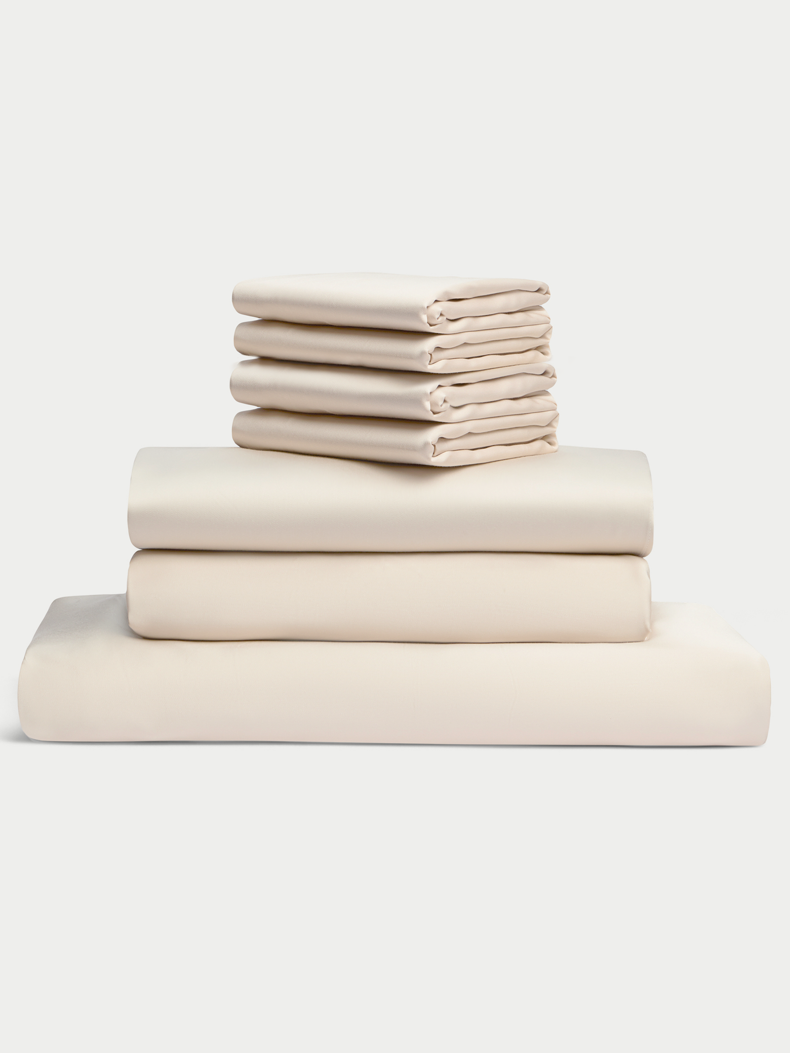 Oat bedding bundle stacked up with white background