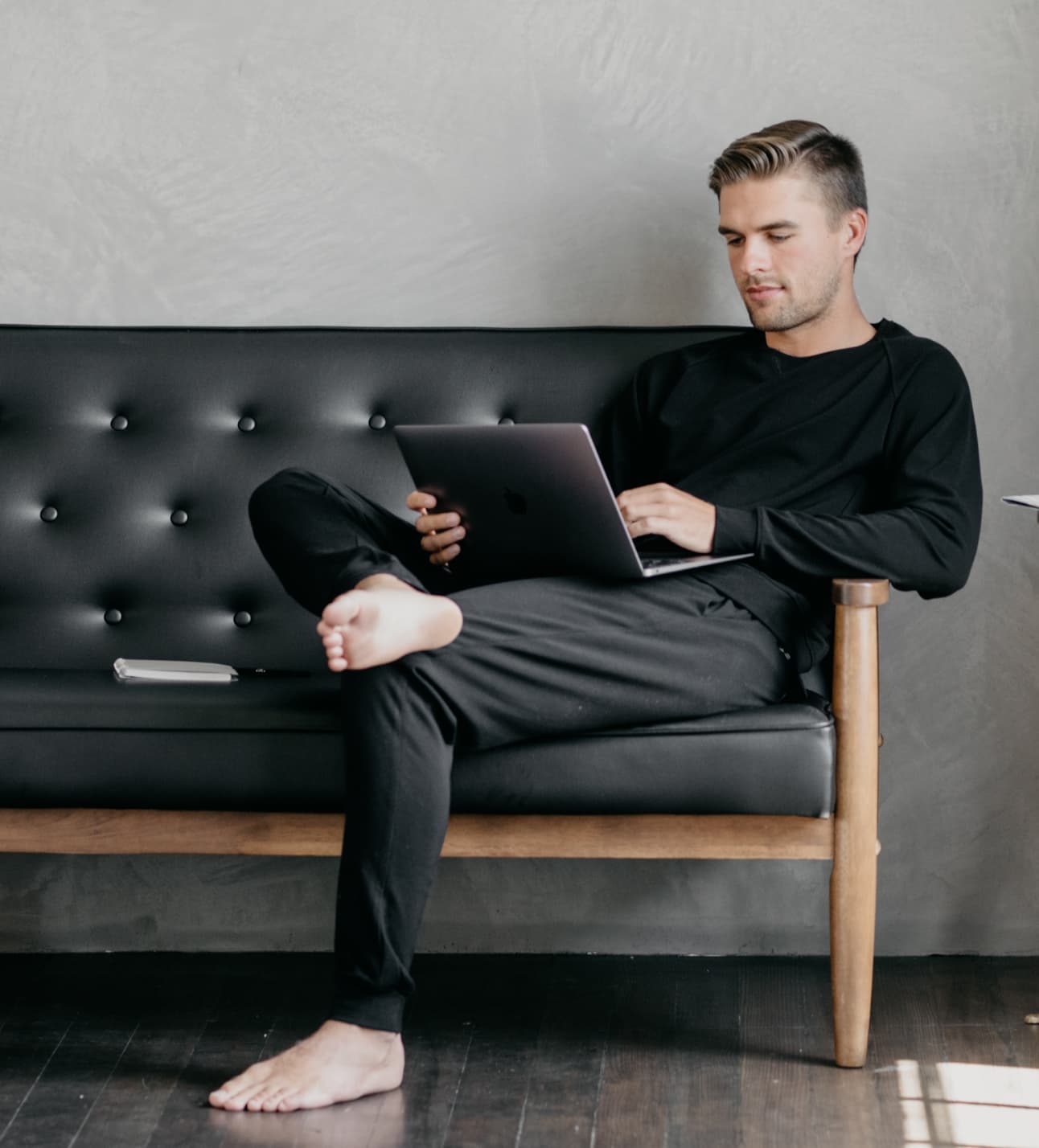 Man in Cozy Earth Loungewear