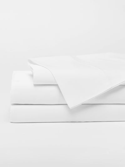 White sheet set folded with a white background |Color:White