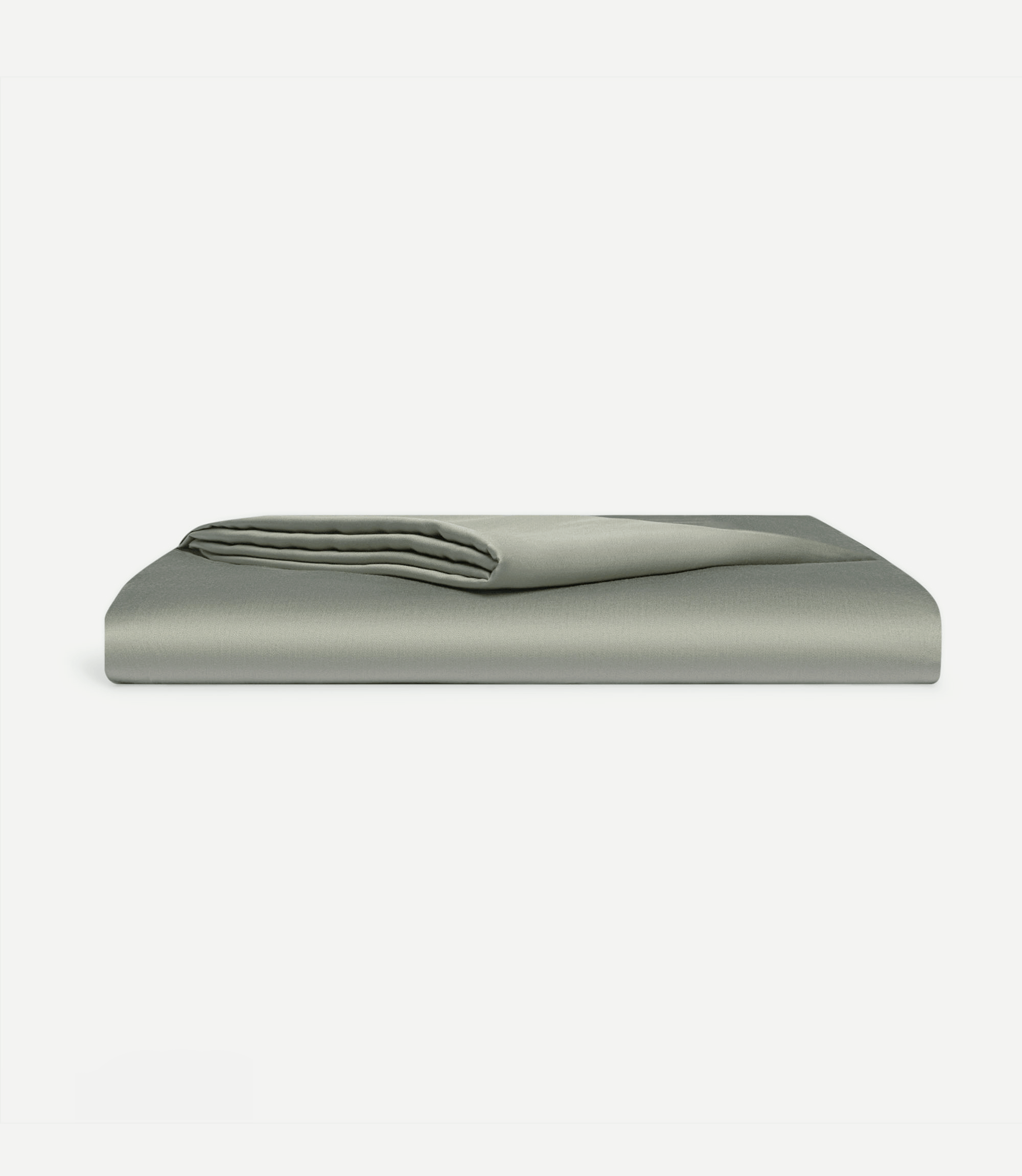 Sage top sheet folded with white background |Color:Sage