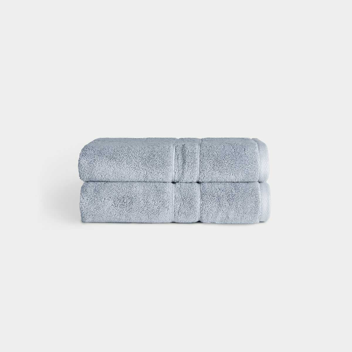 Premium Plush Hand Towels in the color Harbor Mist. Photo of Complete Premium Plush Hand Towel taken with white background 