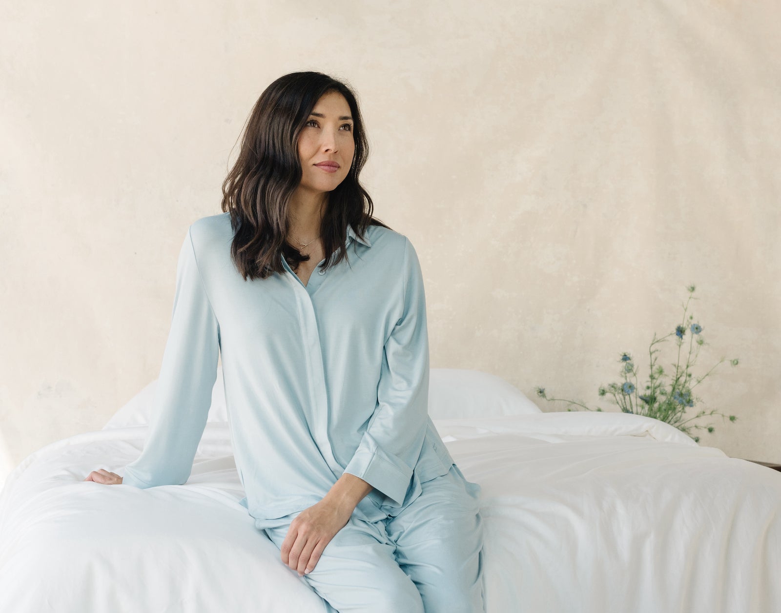 White Duvet Cover and comforter resting on a bed.