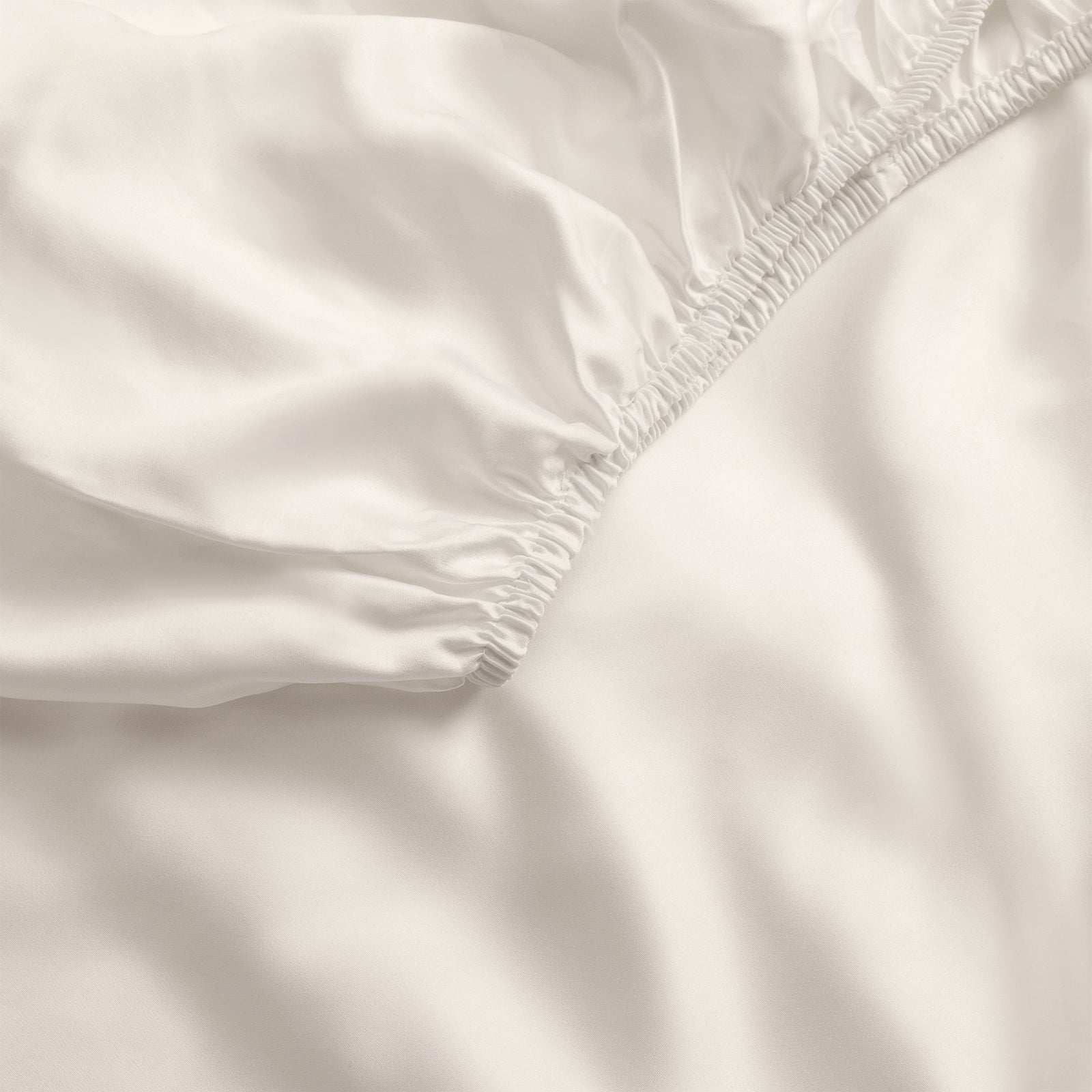 Close up of oat fitted crib sheet 