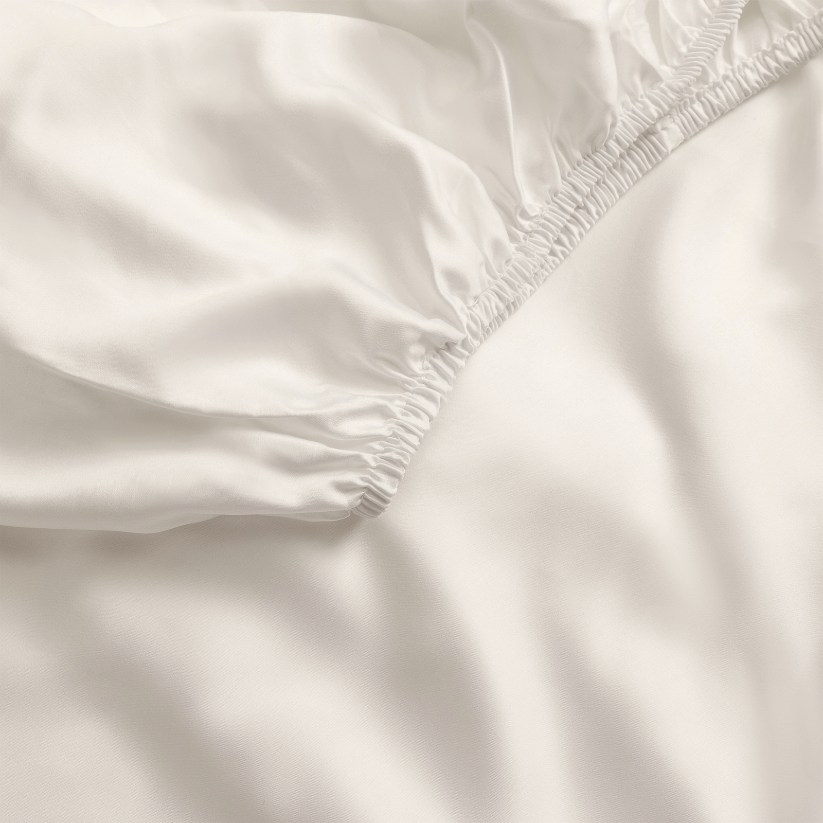 Close up of oat fitted sheet 