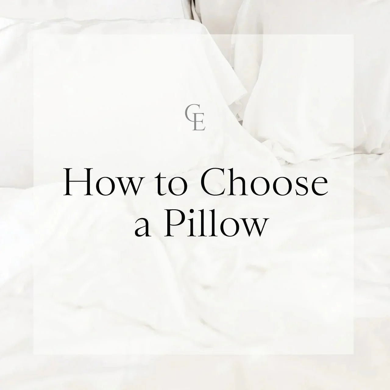 How to Choose a Pillow