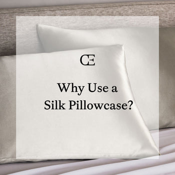 Two pillows with grey silk pillowcases