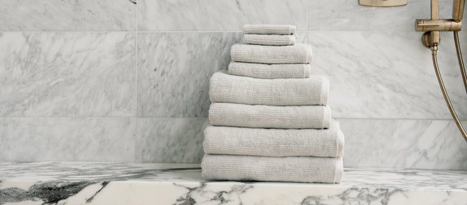 Premium Plush Hand Towels in Seashell - Cozy Earth