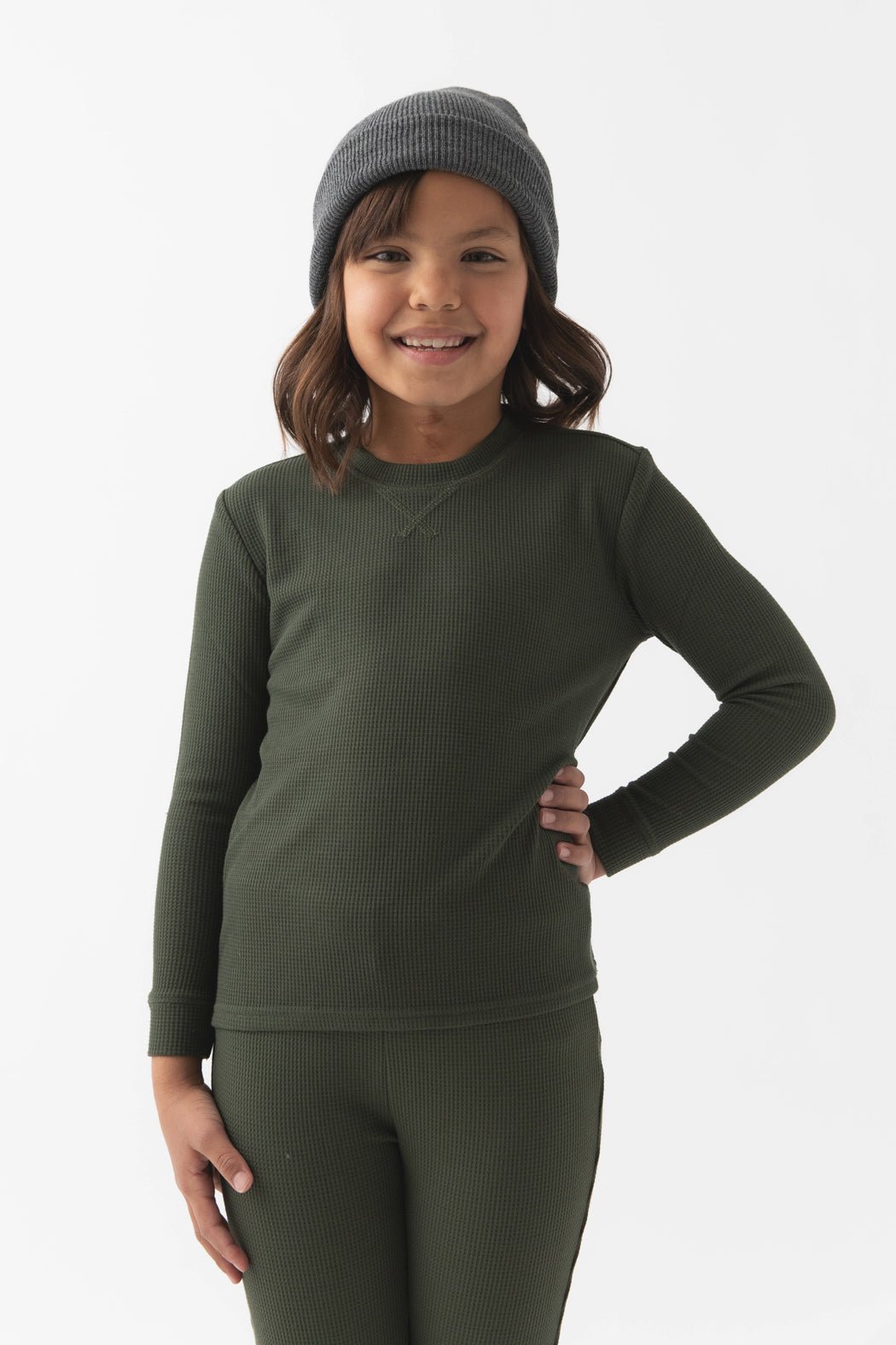 Bamboo Waffle Knit Base Layer Long Sleeve Last Chance