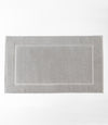 Light Grey Premium Plush Bath Mat resting on white background.|Color:Light Grey