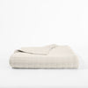 Birch bamboo jersey quilt folded with white background |Color:Birch