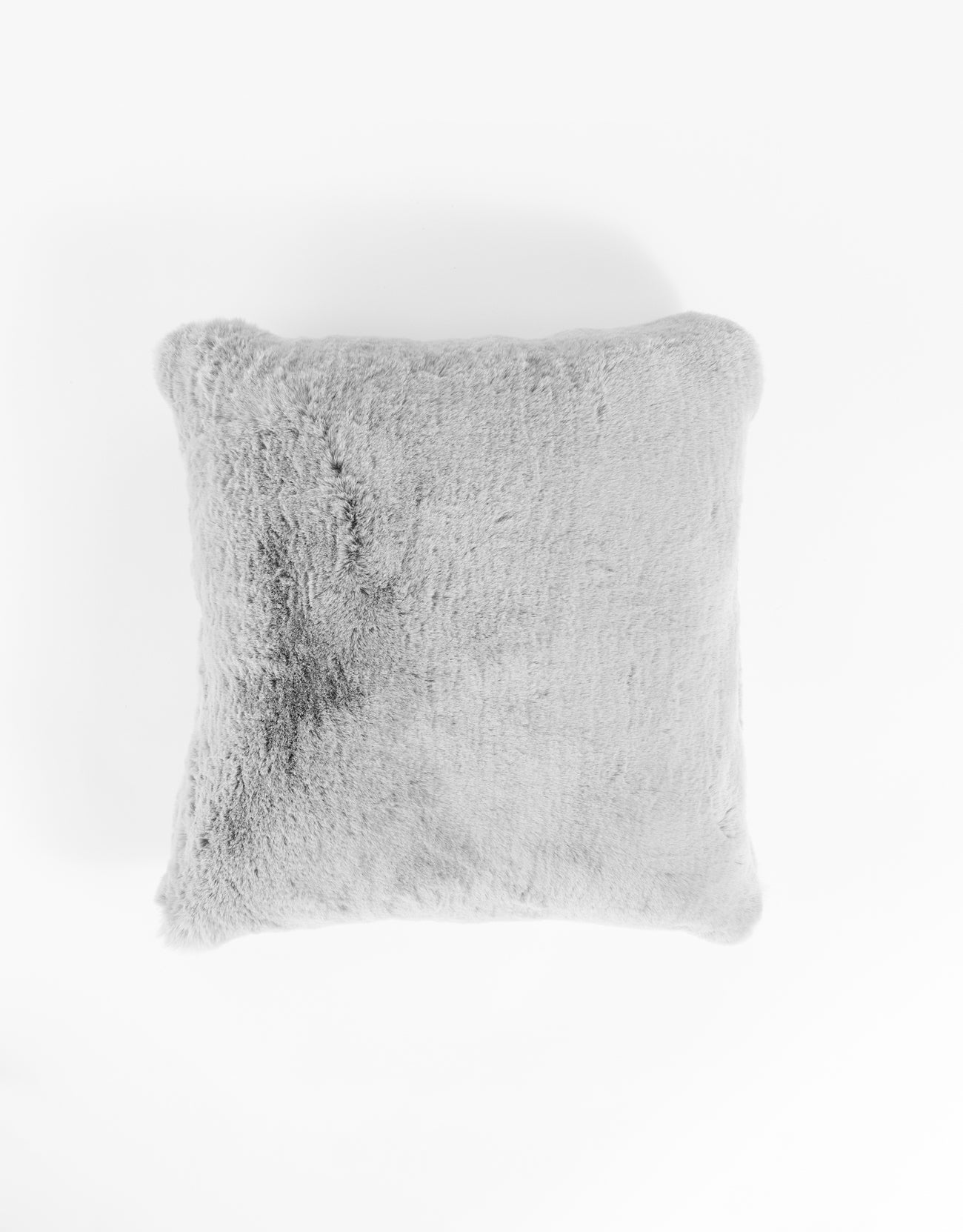 Cuddle Pillow by Cozy Earth, a square and fluffy gray pillow, shown against a plain white background. |Color:Dove Grey