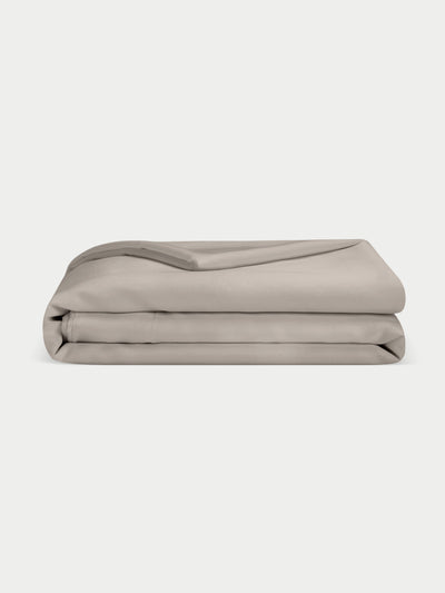 Dove Grey duvet cover folded with white background |Color:Dove Grey