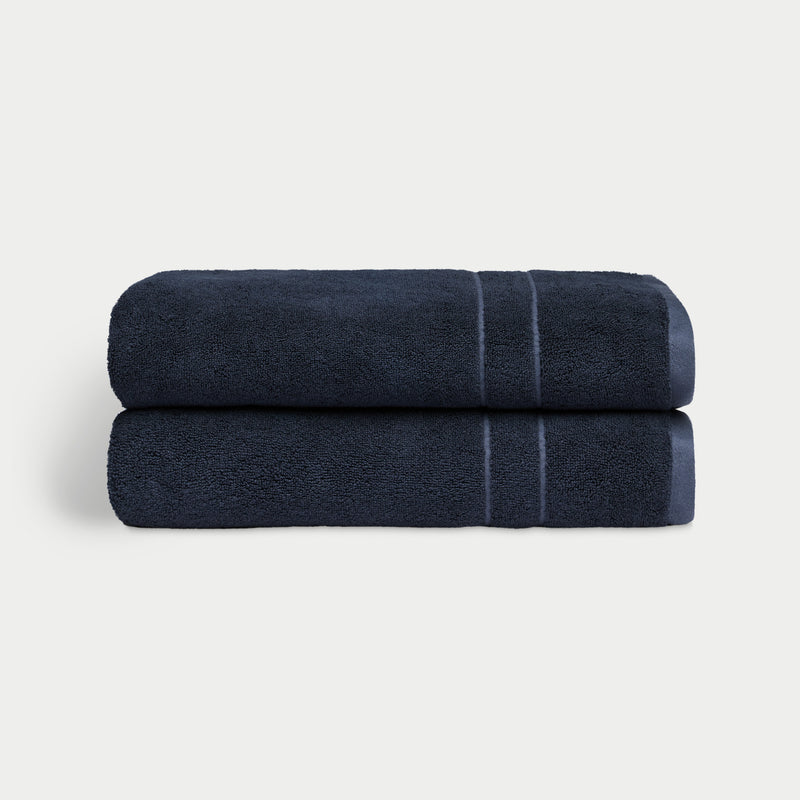 Premium Plush Bath Towels in the color Dusk. Photo of Complete Premium Plush Bath Bundle taken with white background