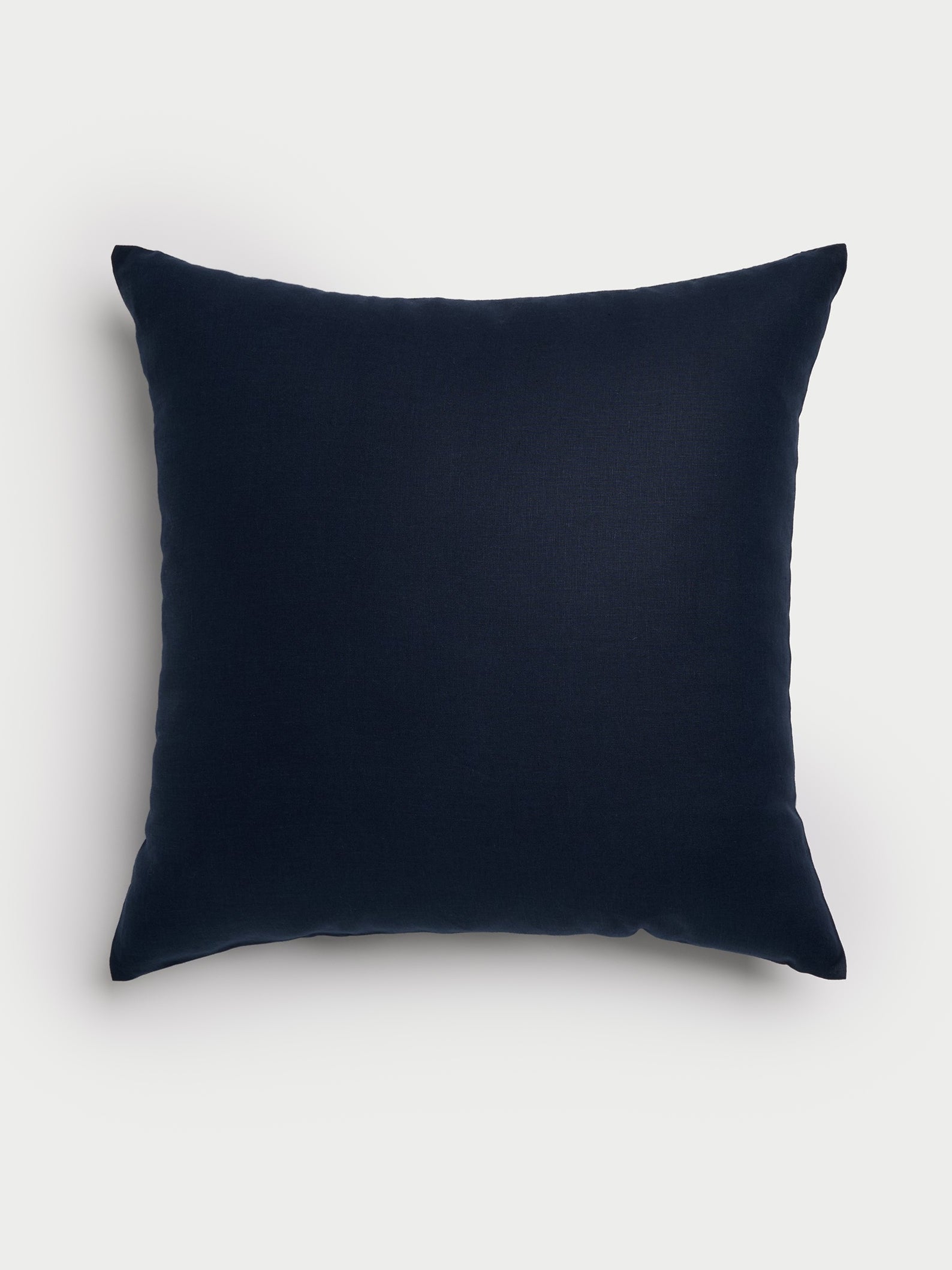 Flat lay of eclipse linen throw pillow |Color:Eclipse|Size:26" x 26"