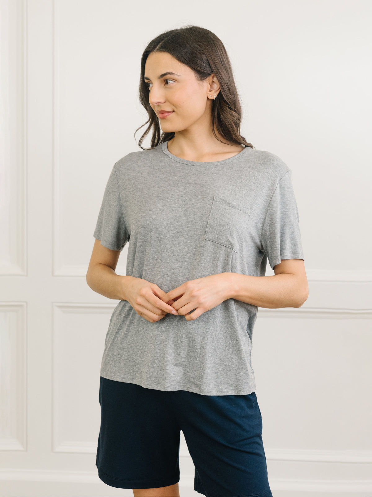 Bamboo Stretch Knit Lounge Tee Last Chance