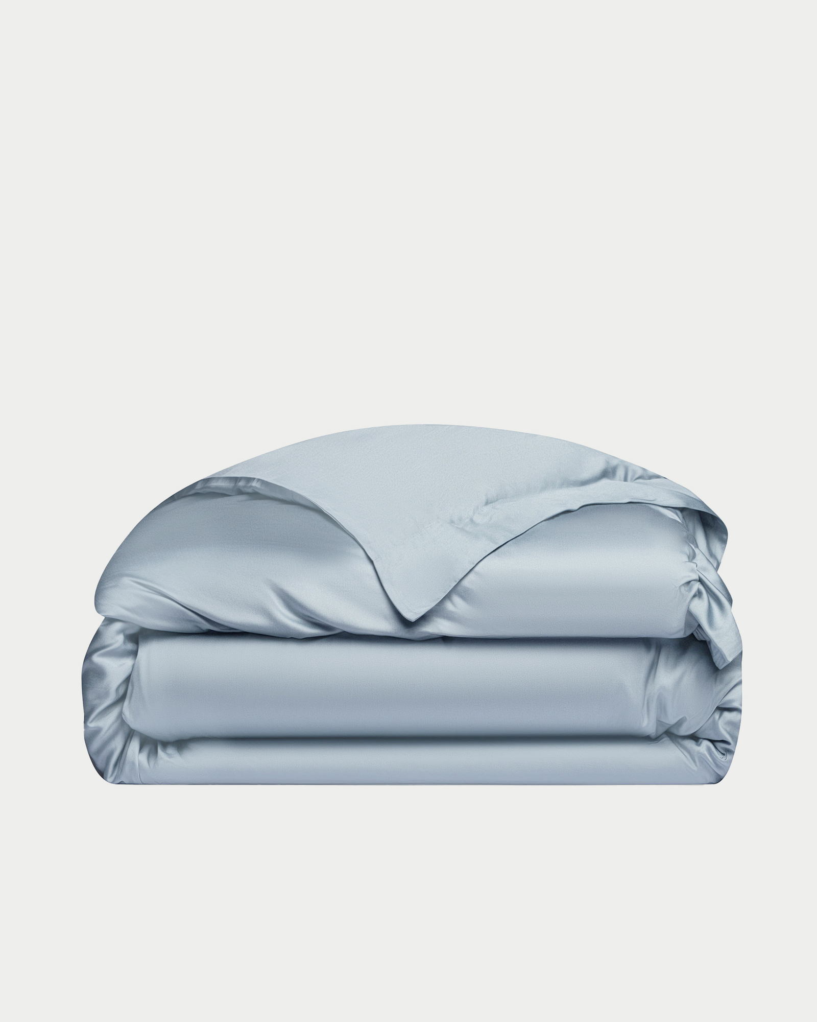 Harbor Mist duvet cover folded with white background 