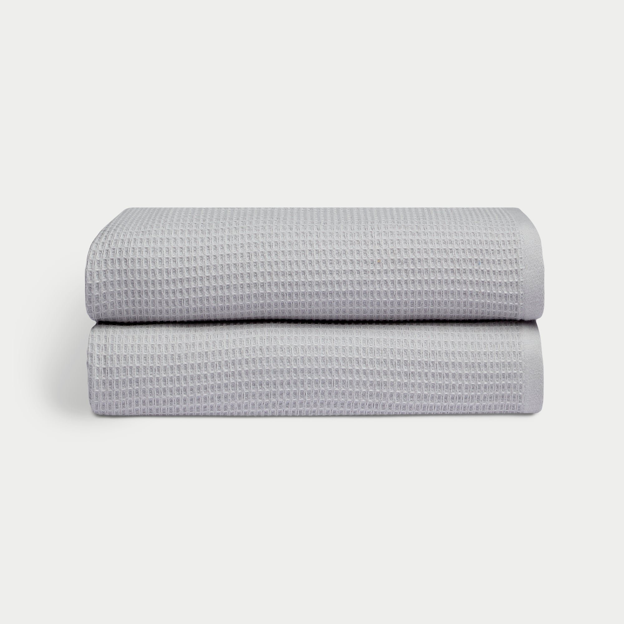 Waffle Bath towels in the color Harbor Mist. Photo of Harbor Mist Waffle Bath towels taken with white background. |Color:Harbor Mist