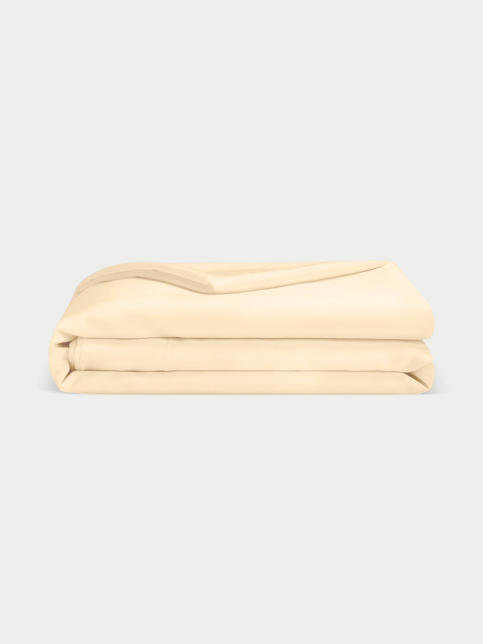 Lemonade Bamboo Duvet Cover neatly folded. Photo taken with white background. |Color:Lemonade