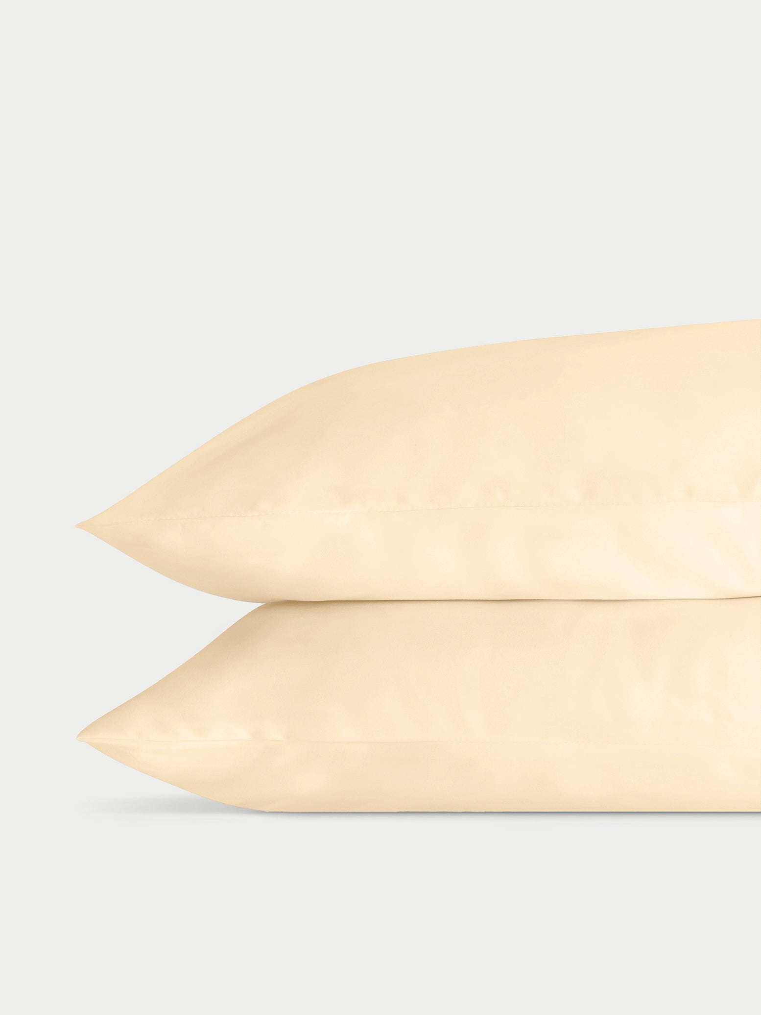 Two Lemonade Pillowcases. The photo was taken with a plain background standard/king. 