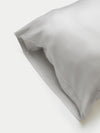 Side of light grey body pillowcase with plain background |Color:Light Grey