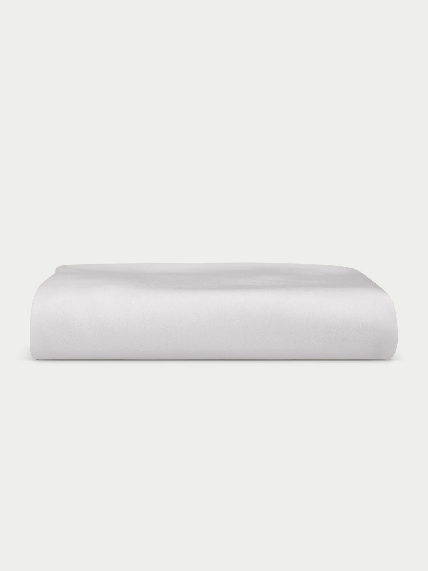 Light grey fitted sheet folded with white background |Color:Light Grey
