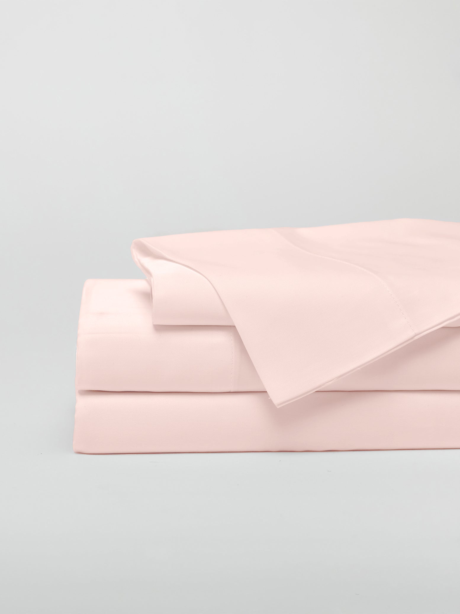 Peony Sheet set folded with grey background |Color:Peony