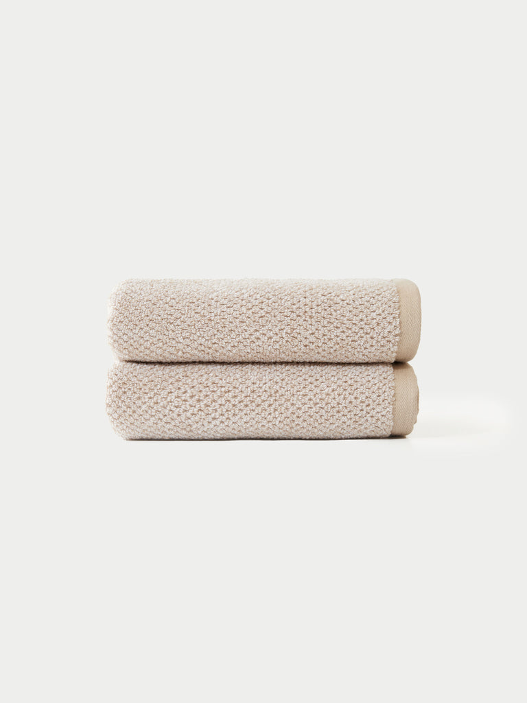 Nantucket Hand Towels (Heathered Sand)