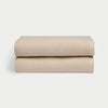 Waffle Bath towels in the color Sand. Photo of Sand Waffle Bath towels taken with white background. |Color:Sand