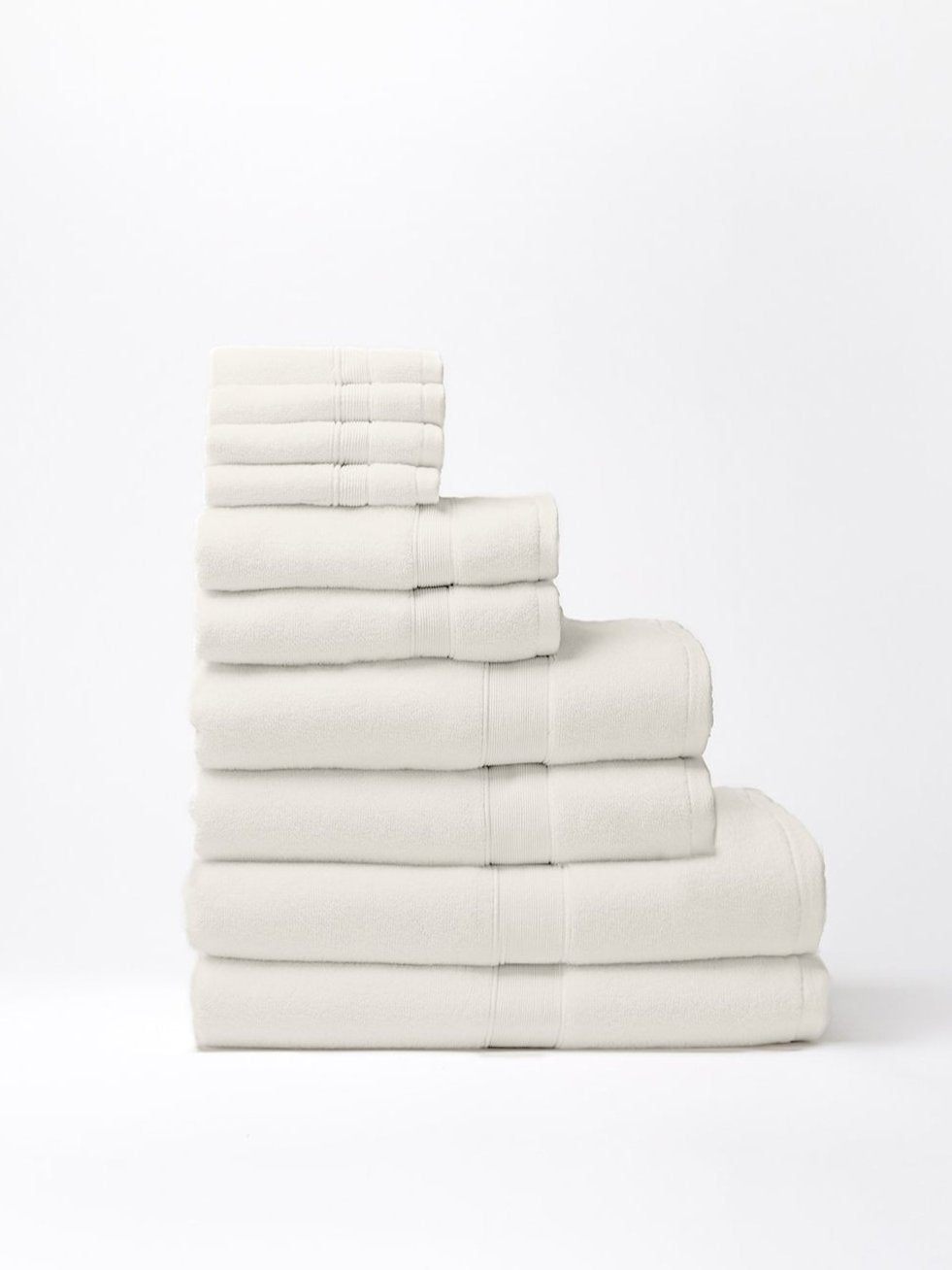 Complete luxe bath bundle folded with white background 