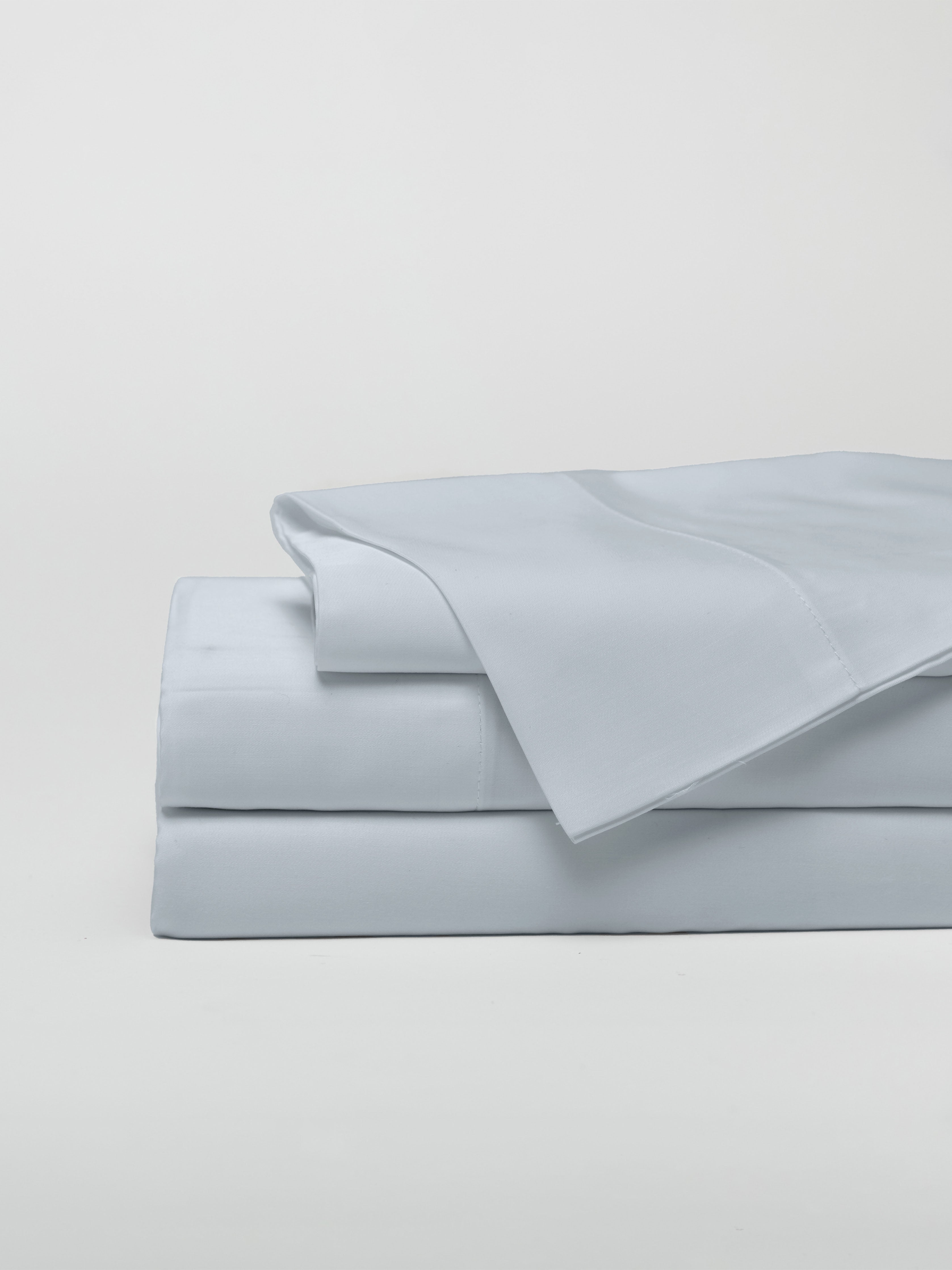 Shore sheet set folded with white background |Color:Shore