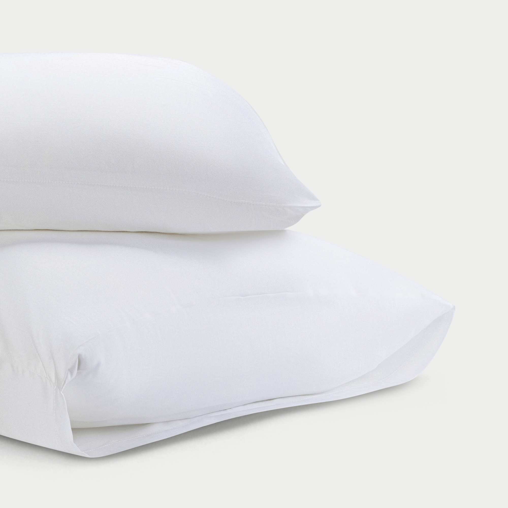 White pillowcases with white background 