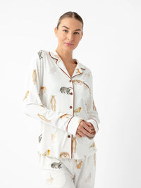 Last Chance Women's Bamboo Stretch-Knit Long Sleeve Pajama Top