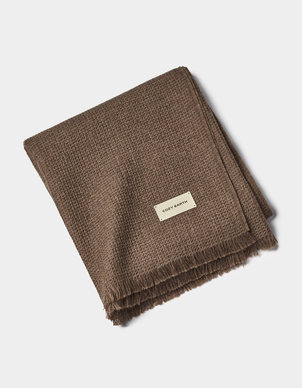 Alpaca Waffle Throw | Ebony