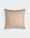 The Cozy Earth Linen Throw Pillow, featuring a square shape and plain beige fabric cover, is displayed against a white background.|Color:Birch

